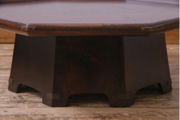 アンティーク雑貨　中古　ビンテージ松本民芸家具　八角　#312　朝鮮膳(定価約8万5千円)