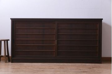 ラフジュ工房オリジナル　古い建具をリメイクした和モダンな戸棚(サイドボード、収納棚)
