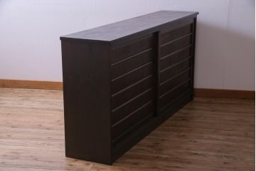 ラフジュ工房オリジナル　古い建具をリメイクした和モダンな戸棚(サイドボード、収納棚)
