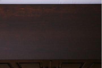 中古　北海道民芸家具　リメイク　シックな印象のローボード(収納棚、リビングボード)