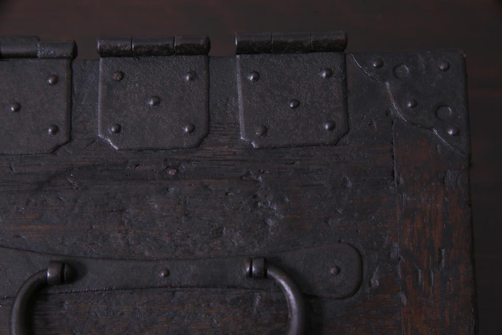 アンティーク雑貨　和製アンティーク　桐材　渋さが漂う趣深い硯箱(小物入れ)