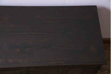 アンティーク家具　和製アンティーク　観音開き戸　和の雰囲気を盛り上げる当店リメイクの脚付き箪笥ローボード(テレビボード)