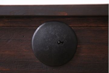 アンティーク家具　和製アンティーク　桐材　古い木の味わい豊かなリメイク箪笥ローボード(チェスト、引き出し、和タンス、桐箪笥、桐たんす)