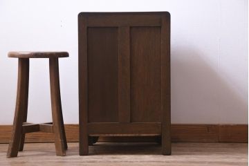 レトロ家具　和製アンティーク　レトロな雰囲気満点の木製冷蔵庫(収納棚、ディスプレイ)