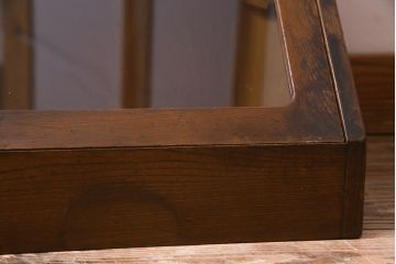 アンティーク家具　和製アンティーク　シンプルながらも上品さが漂うガラスケース(ショーケース、飾り棚)