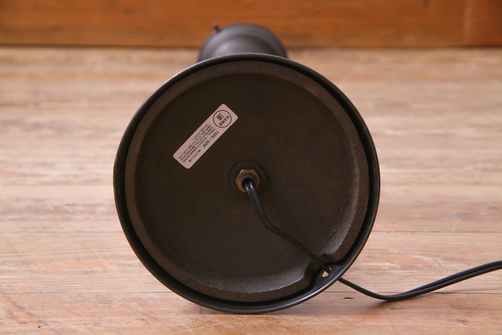 和製アンティーク　銅製支柱のシンプルなスタンドライト(照明)