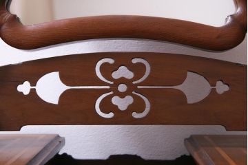 アンティーク家具　和製アンティーク　上手物!凝った意匠が空間を彩る華やかな鏡台