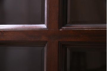 中古　松本民芸家具　洋の雰囲気を感じるA型面取書棚(ブックケース、本箱、キャビネット)(定価約44万7000円)(1)