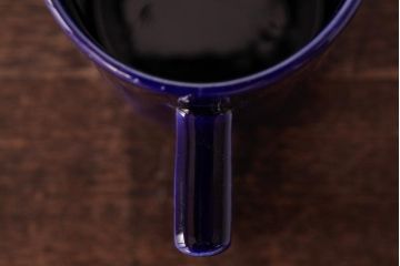 アンティーク雑貨　イギリスビンテージ　ELLGREAVE POTTERY(エルグリーブ・ポタリー)　濃い青色が目を引くジャグ(ピッチャー、水差し、洋食器)