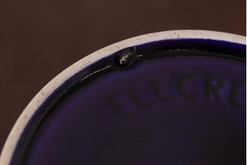 アンティーク雑貨　イギリスビンテージ　ELLGREAVE POTTERY(エルグリーブ・ポタリー)　濃い青色が目を引くジャグ(ピッチャー、水差し、洋食器)