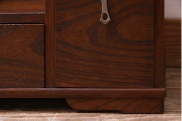 アンティーク雑貨　和製アンティーク　指物家具　ケヤキ材　上品な佇まいの鏡台(鏡、ドレッサー)