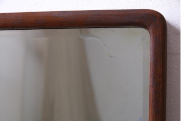 アンティーク雑貨　和製アンティーク　指物家具　ケヤキ材　上品な佇まいの鏡台(鏡、ドレッサー)