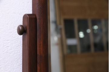 アンティーク雑貨　和製アンティーク　指物家具　ケヤキ材　上品な佇まいの鏡台(鏡、ドレッサー)