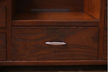 アンティーク雑貨　和製アンティーク　指物家具　ケヤキ材　上品な佇まいの鏡台(鏡、ドレッサー)