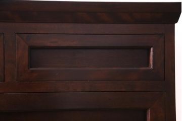 中古　松本民芸家具　503型　直線のデザインが目を引くチェスト(引き出し、衣装箪笥、整理箪笥)(定価約28万円)