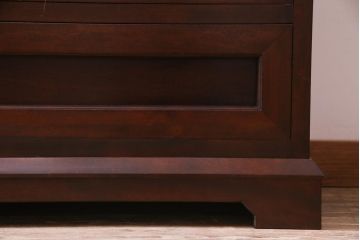 中古　松本民芸家具　503型　直線のデザインが目を引くチェスト(引き出し、衣装箪笥、整理箪笥)(定価約28万円)