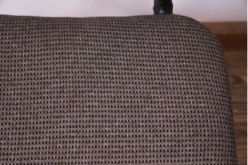 リメイク家具　古い鉄脚をリメイクした小振りなチェア(椅子、ダイニングチェア、ワークチェア)