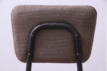 リメイク家具　古い鉄脚をリメイクした小振りなチェア(椅子、ダイニングチェア、ワークチェア)(1)