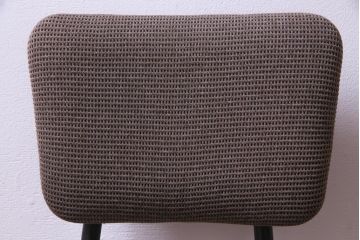 リメイク家具　古い鉄脚をリメイクした小振りなチェア(椅子、ダイニングチェア、ワークチェア)(3)