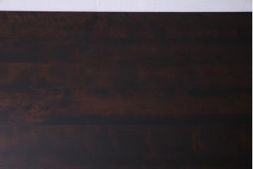 中古　筑前民芸家具　樺材　シックで上質な佇まいが魅力的なダイニングテーブル(食卓)