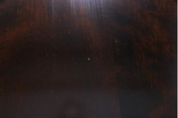 中古　筑前民芸家具　樺材　シックで上質な佇まいが魅力的なダイニングテーブル(食卓)