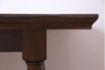中古　筑前民芸家具　樺材　シックで上質な佇まいが魅力的なダイニングテーブル(食卓)
