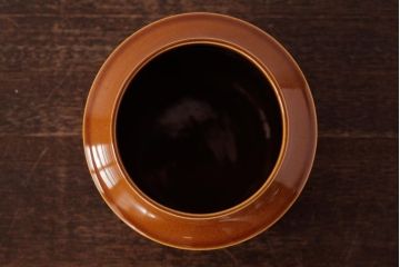 アンティーク雑貨　イギリスビンテージ　HORNSEA(ホーンジー)　BRONTE(ブロンテ)　キャニスター(保存容器)(1)