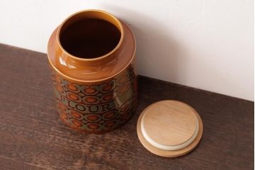 アンティーク雑貨　イギリスビンテージ　HORNSEA(ホーンジー)　BRONTE(ブロンテ)　キャニスター(保存容器)(2)