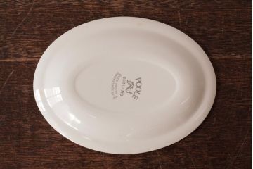イギリスビンテージ　Poole Pottery(プール・ポタリー)　ビンテージカラーが素敵なオーバルプレート・小
