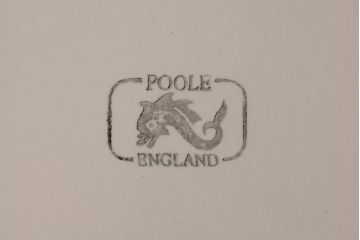イギリスビンテージ　Poole Pottery(プール・ポタリー)　Chestnut　オーバルプレート・大
