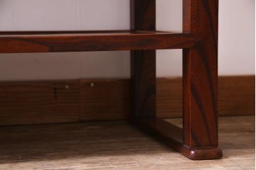 アンティーク家具　昭和期　ケヤキ材　迫力のある杢目が魅力的な朝鮮棚(飾り棚)