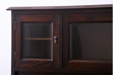 中古　ビンテージ　松本民芸家具　C型サイドボード(食器棚、キャビネット、収納棚、ヴィンテージ)(定価約70万円)(1)