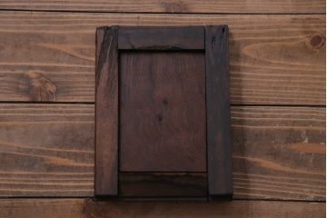 アンティーク家具　和製アンティーク　上手物!　ケヤキ・黒柿材　引き出しのデザインが珍しい戸棚(茶箪笥、収納棚)