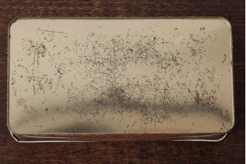 アンティーク雑貨　イギリスビンテージ　Cadbury(キャドバリー)　キジの絵のティン缶(ブリキ缶)