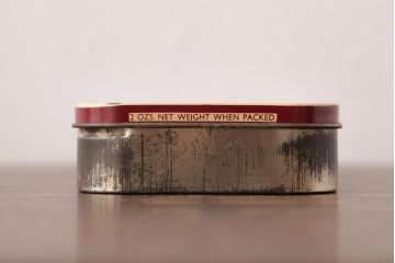 アンティーク雑貨　イギリスビンテージ　EXMOOR HUNT MIXTURE　パイプ煙草のティン缶(シガレットケース、タバコ缶)