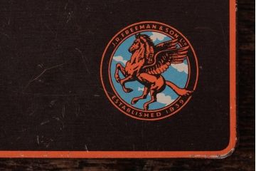 アンティーク雑貨　イギリスビンテージ　Manikin Cigars　シンプルで格好良いティン缶(シガレットケース、タバコ缶)