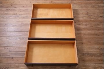 当店リメイク　松本民芸家具　シンプルでシックなローボード(ローチェスト、引き出し)