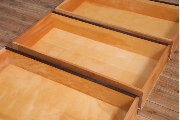 当店リメイク　松本民芸家具　シンプルでシックなローボード(ローチェスト、引き出し)