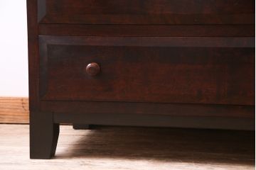 当店リメイク　松本民芸家具　シンプルでシックなローボード(ローチェスト、引き出し)