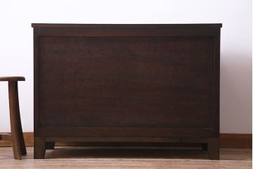 当店リメイク　松本民芸家具　シンプルでシックなローボード(ローチェスト、引き出し)