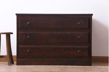 当店リメイク　松本民芸家具　取り入れやすいサイズのローボード(ローチェスト、引き出し)