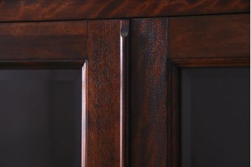 中古　九州民芸家具　上品さと高級感あふれる佇まいが魅力の食器棚(定価約80万円)(収納棚、カップボード)