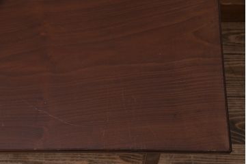 アンティーク雑貨　指物家具　桑材　柔らかな印象の杢目と意匠が品のある文机(飾り台、花台、ローテーブル)