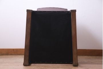 レトロ家具　ビンテージ　レトロな味わいを醸し出すアームソファ(1人掛けソファ)(1)