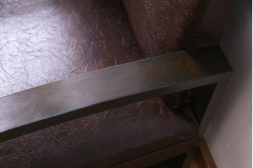 レトロ家具　ビンテージ　レトロな味わいを醸し出すアームソファ(1人掛けソファ)(3)