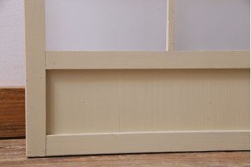 ペイント建具　温もり溢れるモカベージュのガラス戸1枚(引き戸、窓、建具)