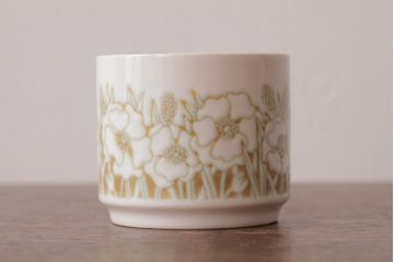 イギリスビンテージ　Hornsea(ホーンジー)　FLEUR(フルール)　淡い色合いが優しげなカップ&ソーサー2客セット(コーヒーカップ)(1)