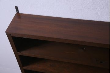 アンティーク家具　和製アンティーク　古材を使用したスリムなウォールラック(壁掛け飾り棚)(1)