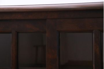 中古　北海道民芸家具　HM135　扉の面取りデザインが美しいサイドボード(リビングボード、キャビネット)(定価約38万円)(2)