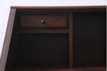 中古　松本民芸家具　高島屋記念モデル　M型ビューロー(ライティングビューロー、デスク、在宅ワーク、在宅用)(定価約30万円)(1)